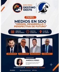 Joel Suero participará en panel sobre el origen de los medios de comunicación en SDO en la Expo Feria Destino Oeste