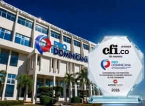 ProDominicana recibe premio internacional por su contribución al crecimiento económico sostenible del Caribe